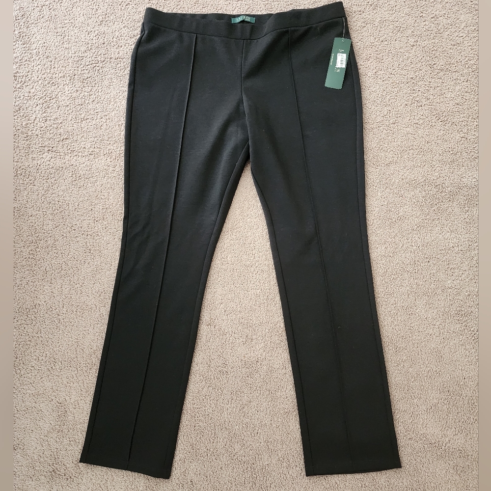 POLO RALPH LAUREN Pintucked Ponte Stetch Pant / Legging